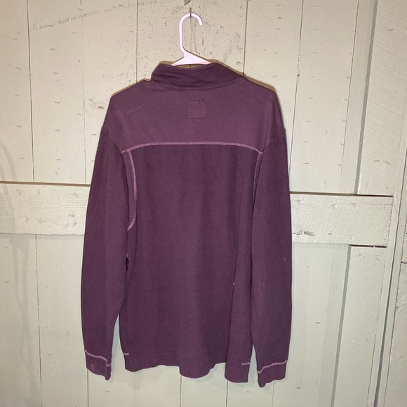 Tommy Bahama Dusty Purple Quarter Zip - Picture 6 of 8